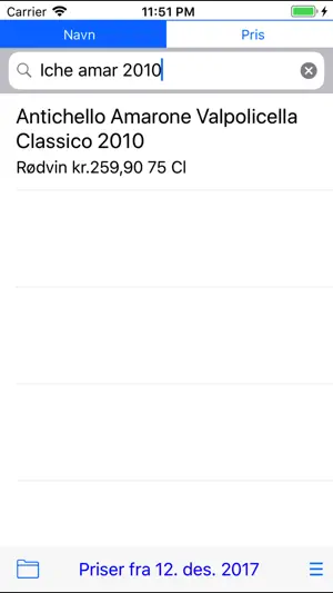 Polpriser screenshot 3