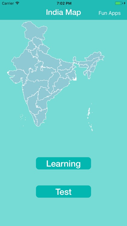 India Map With Learn And Test