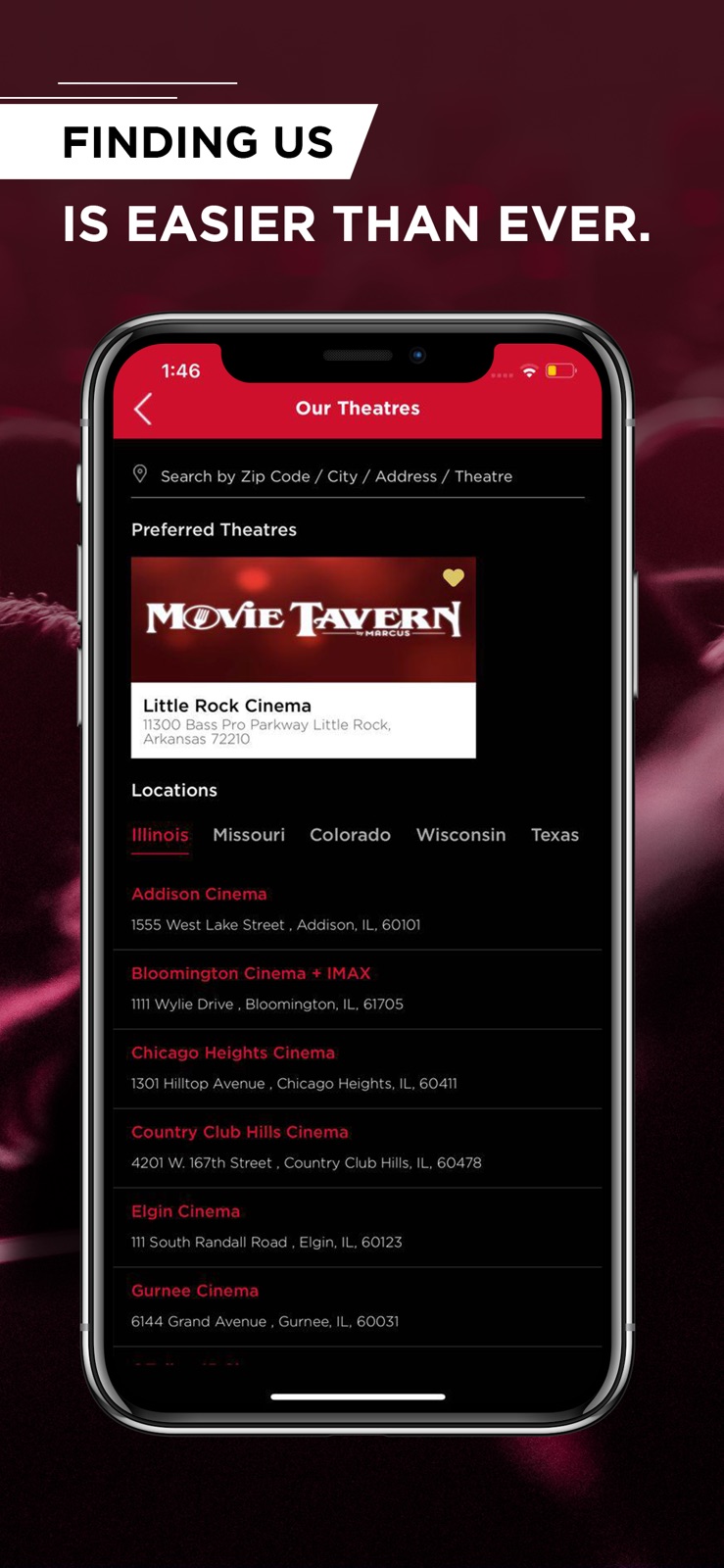 Marcus Theatres & Movie Tavern iphone screenshot 1