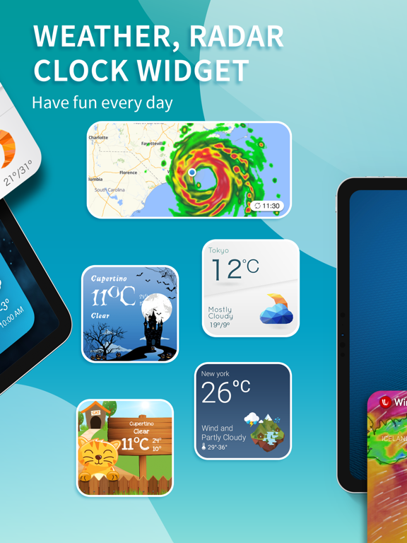 Weather Widget® iPad screenshot 2 - Weather app