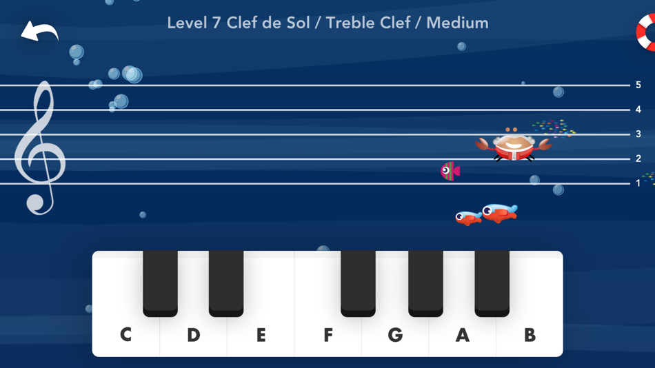 #1. Music Crab-Learn to read music (iOS) 由: Eric Zorgniotti