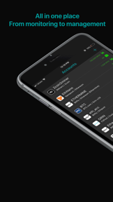 Crypto mining tracker MinerBox screenshot