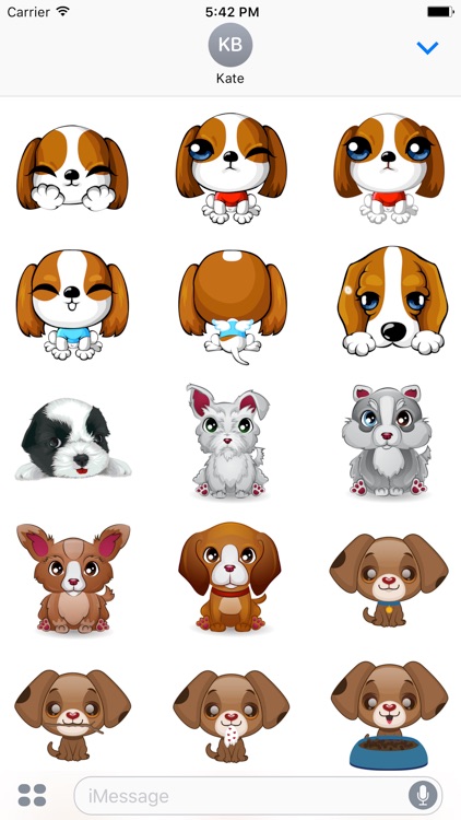 Cute Dog Stickers & Emoji