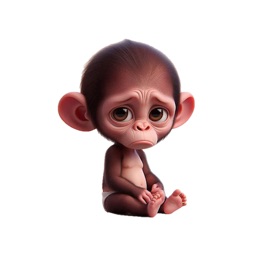 Sad Chimp Stickers