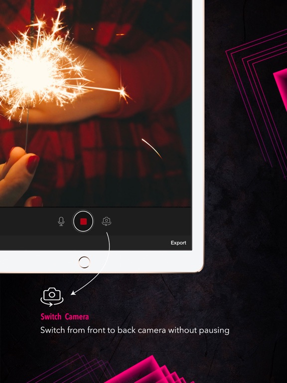 Nonstop Cam : Pause & Switch iPad screenshot 4 - Photo & Video app