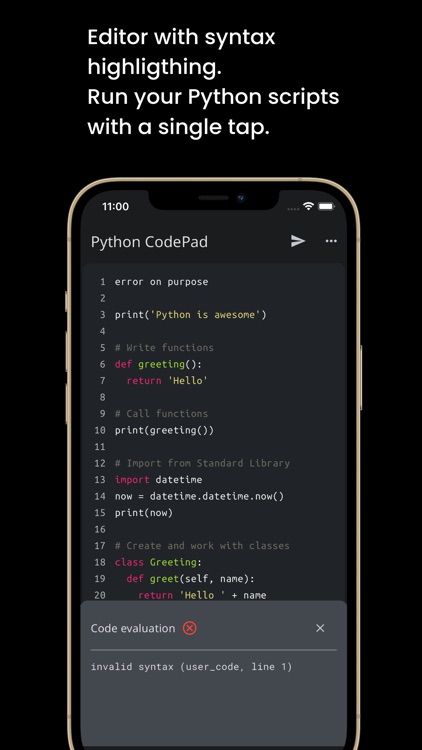 Python Coding Editor & IDE App