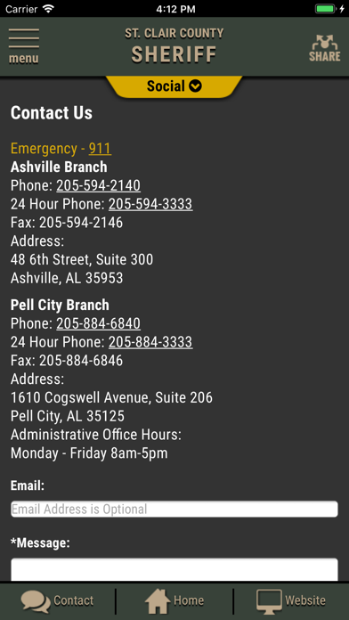St Clair County AL Sheriff Screenshot
