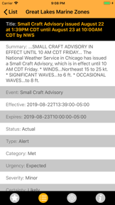 NOAA Alerts Weather screenshot