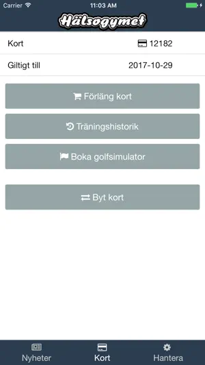Hälsogymet screenshot 1