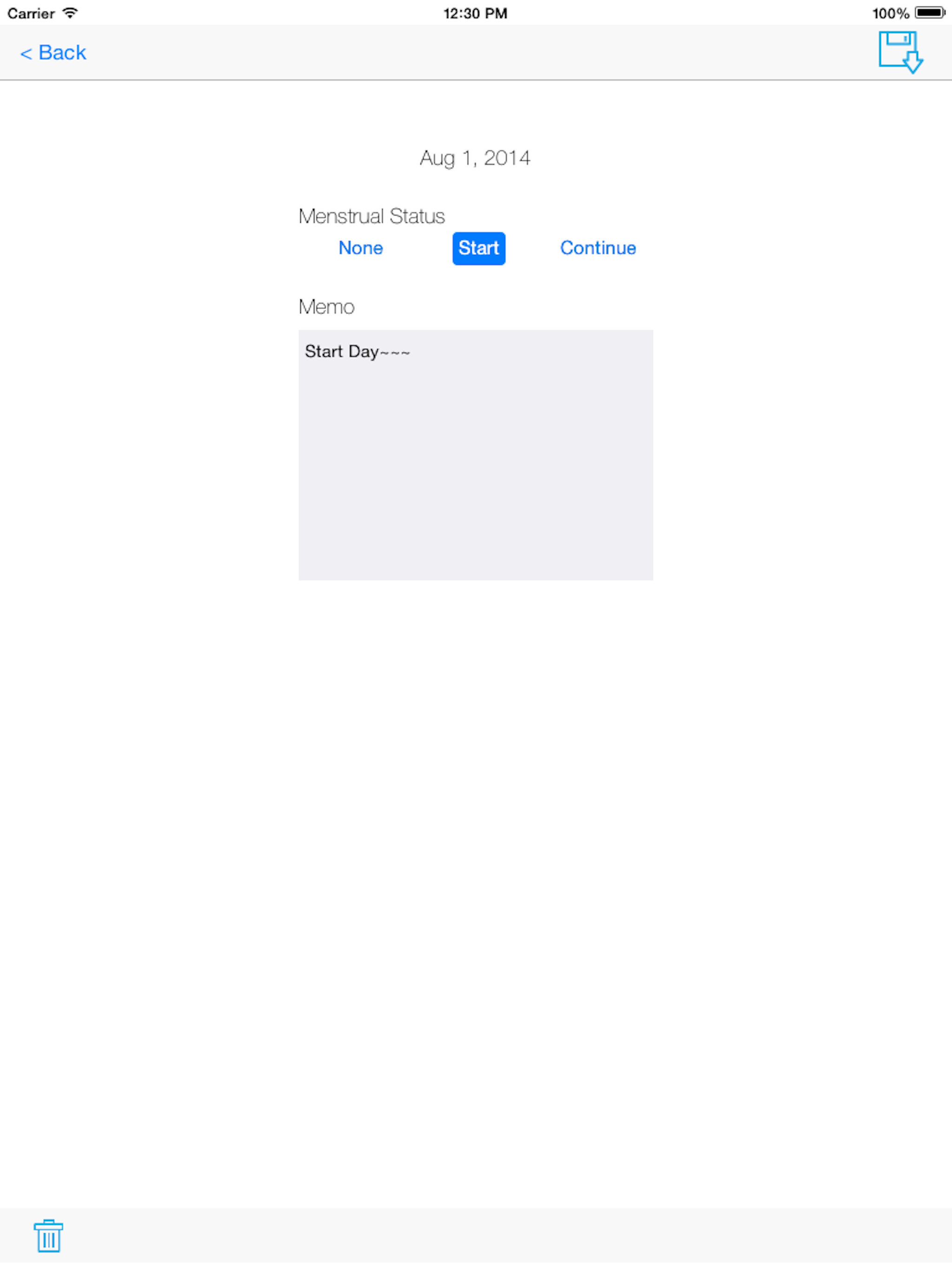 Menstrual Calendar Diary screenshot 6