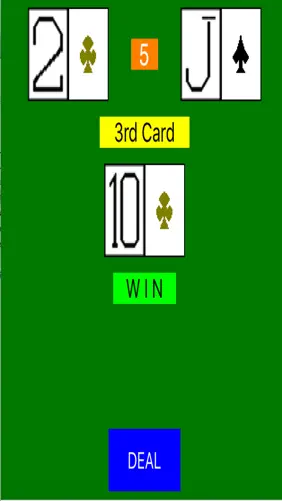 Acey Deucey Game screenshot 2