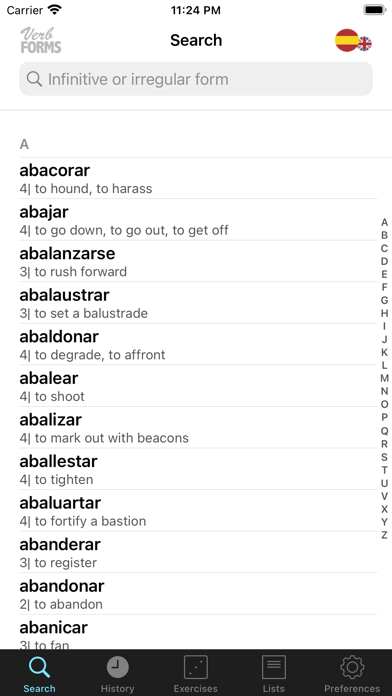 VerbForms Español Screenshot