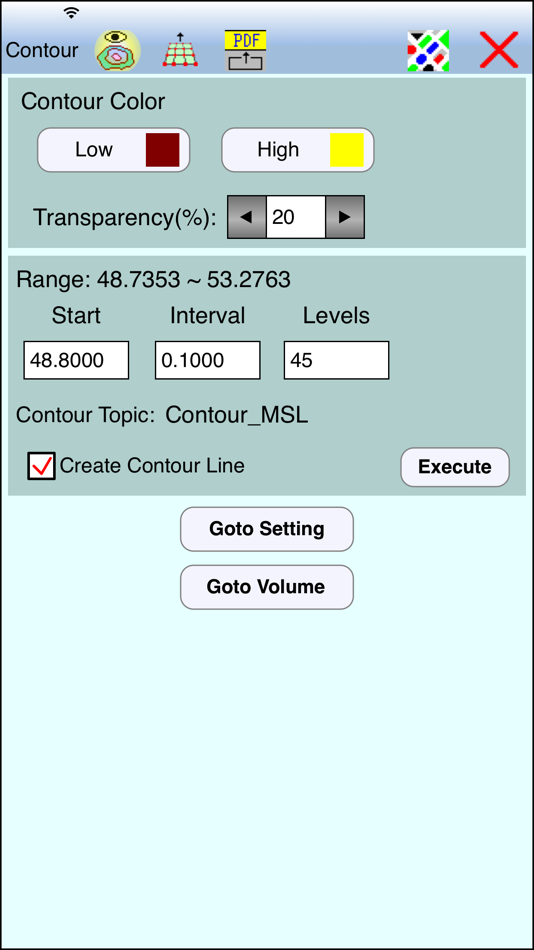 #1. Contour - Volume - Stakeout (iOS) 由: CORVALLIS MICROTECHNOLOGY, INC.