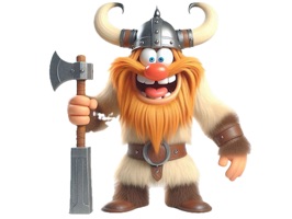 Crazy Viking Stickers