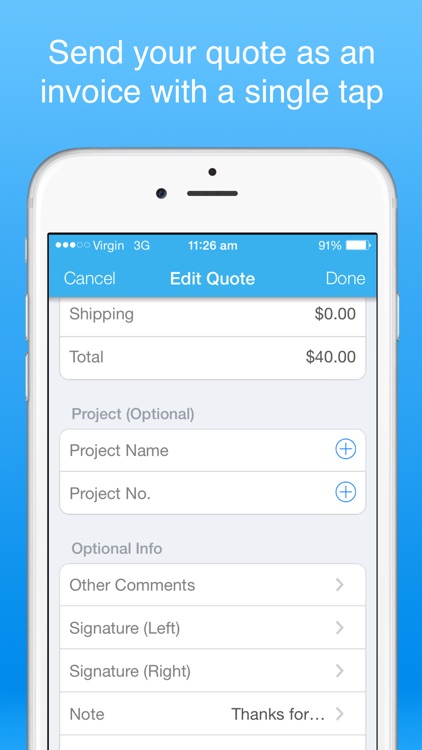 Job Quote Maker - Invoice app screenshot-6