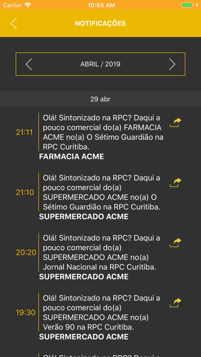 Negócios RPC iPhone screenshot