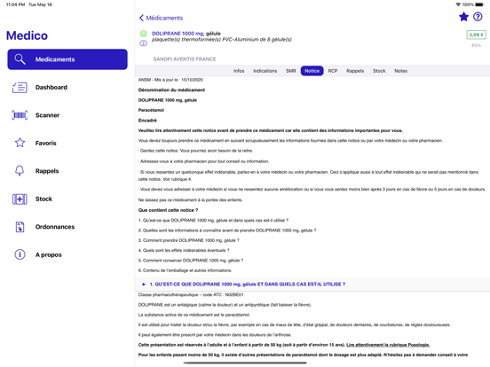 Screenshot #6 pour Medicaments • Medico