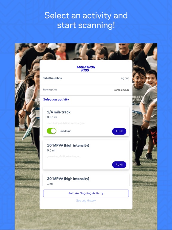 Screenshot #5 pour Marathon Kids Connect