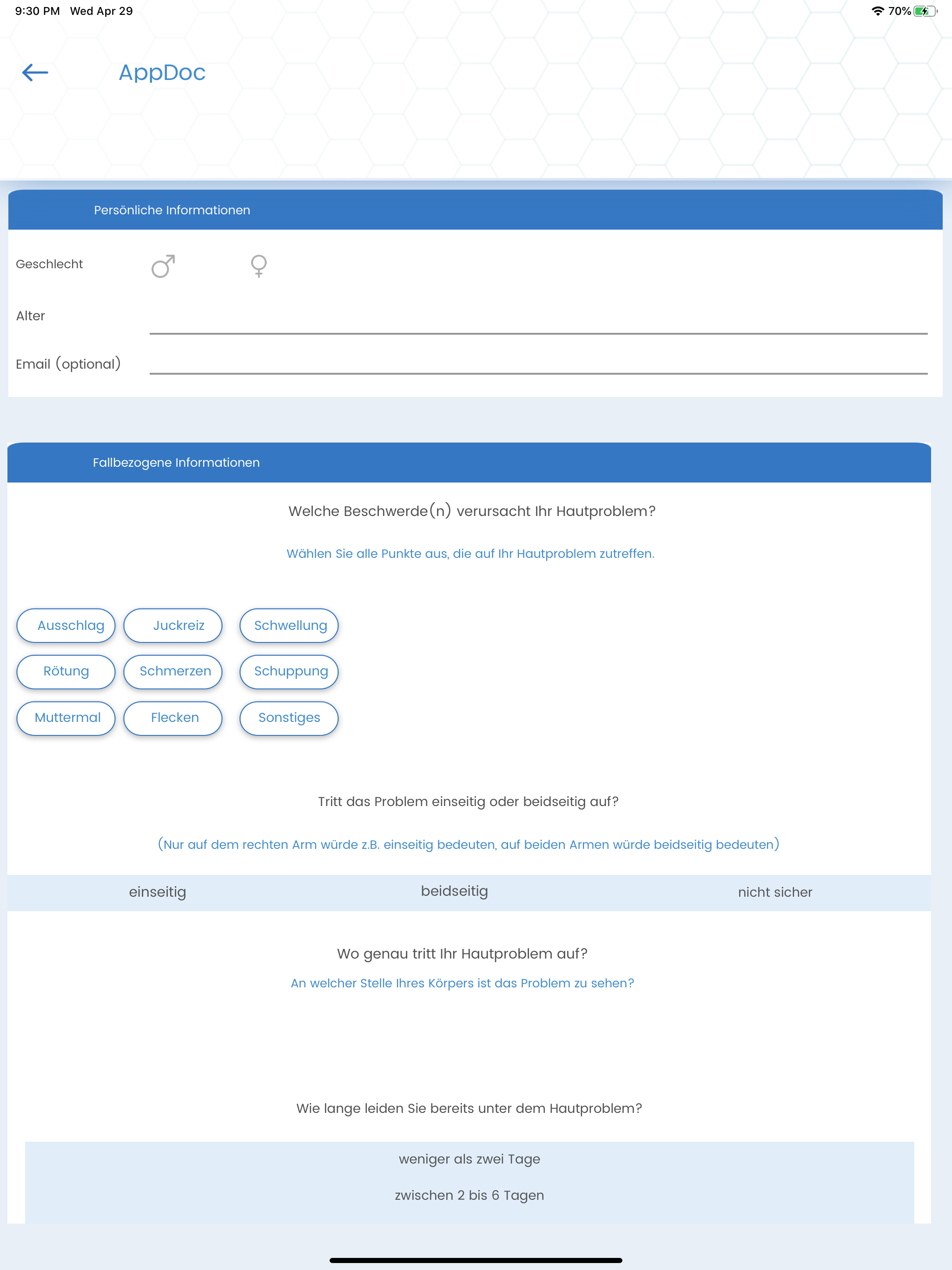 Online Hautarzt - AppDoc
