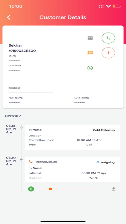 Runo Call Management CRM screenshot-3