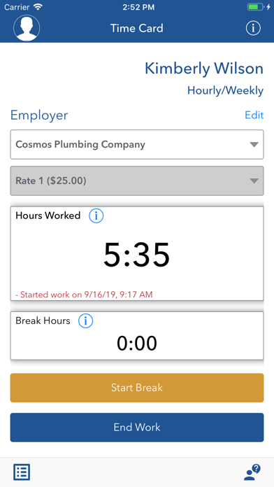 DOL-Timesheet Screenshot