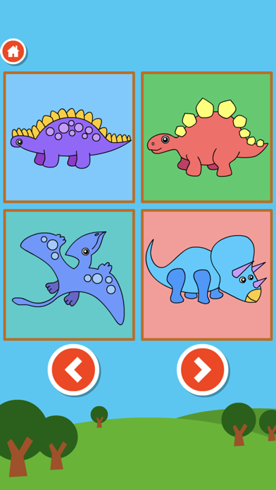 Dinosaur puzzle Doodle Colorinのおすすめ画像5