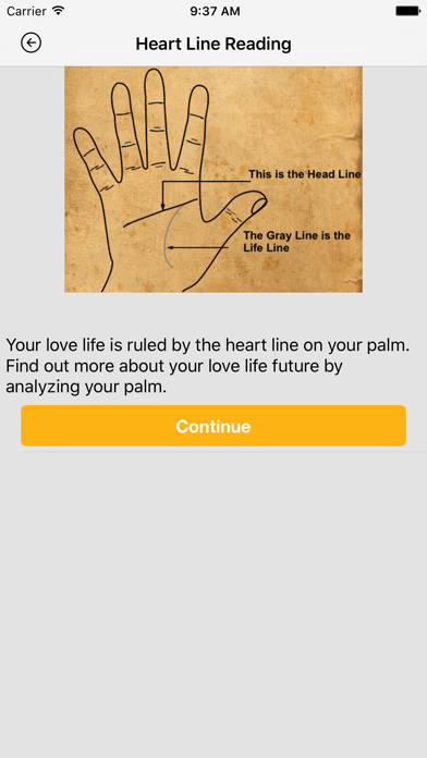 Palm Reader - Scan Your Future iPhone screenshot