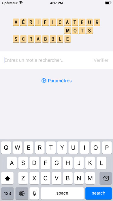 Screenshot #1 pour Vérificateur Mots du SCRABBLE