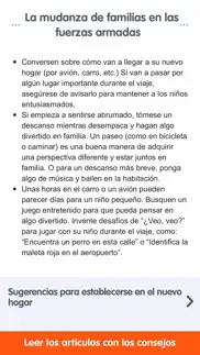 sesame para familias militares iphone capturas de pantalla 2
