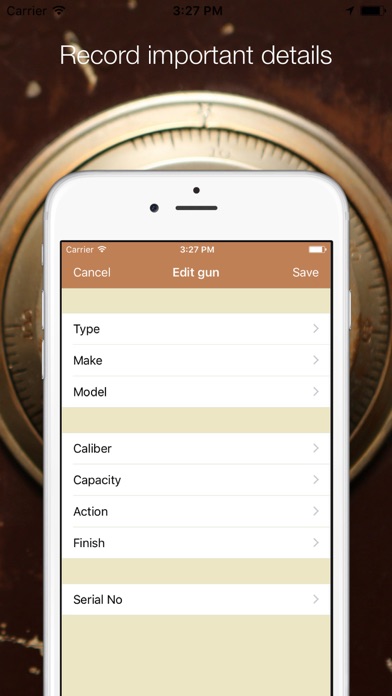 Screenshot #2 pour Gun Vault - firearm inventory.