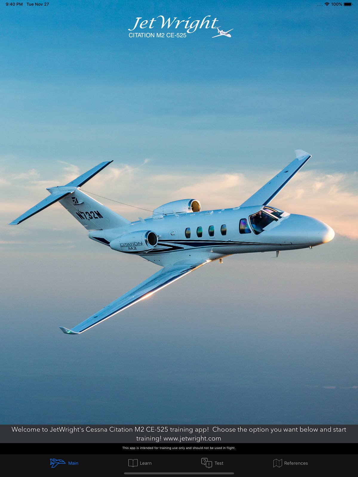 JetWright Citation CE-525 M2 ipad screenshot 1
