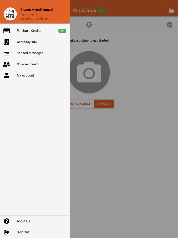 CurbCards iPad screenshot 7 - Business app
