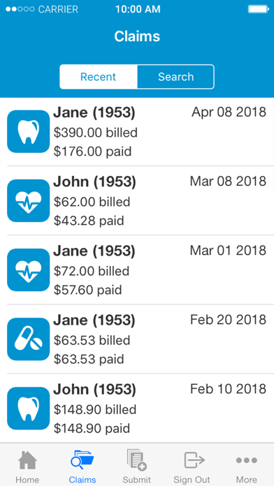 mybluecross® mobile iPhone screenshot 3