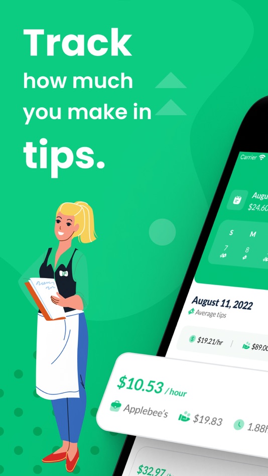 #1. Waiter Pal: Tip Tracker (iOS) 由: Maervince Gonzales