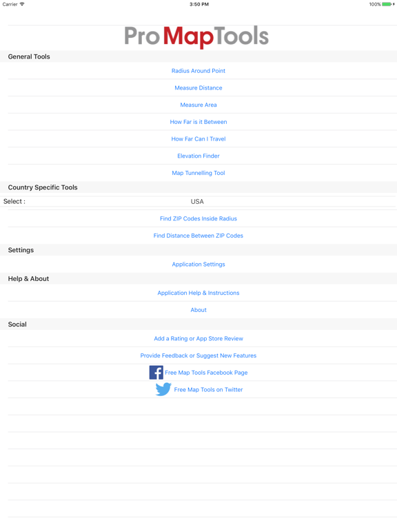 Pro Map Tools iPad screenshot 5 - Utilities app