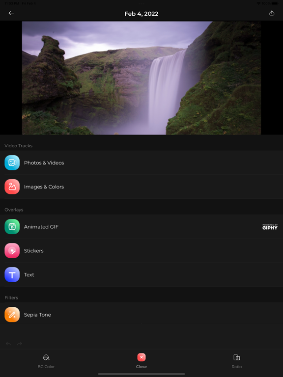 SlideShow Maker Photos to Clip iPad screenshot 1 - Photo & Video app