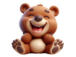 Happy Bear Stickers