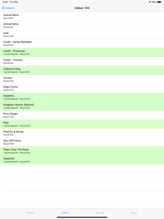 Diamond Painting Logbook iPad screenshot 9 - Productivity app