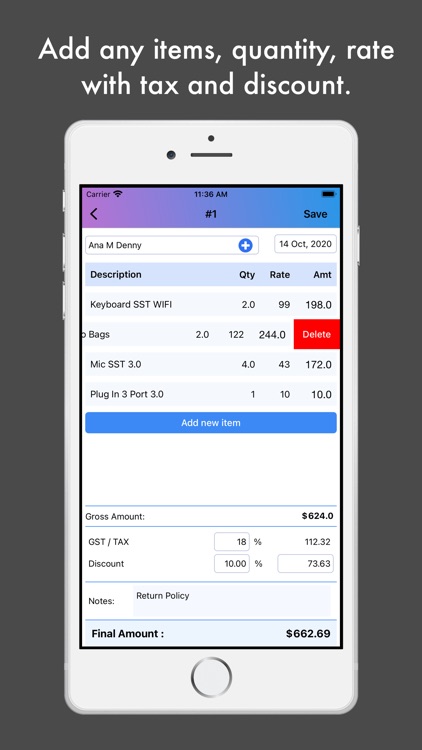 BillNama: Invoice, GST billing