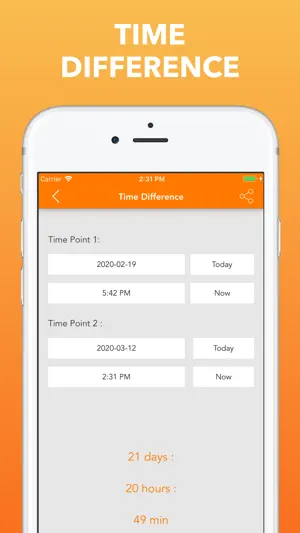 Time + Date Calculator screenshot 1