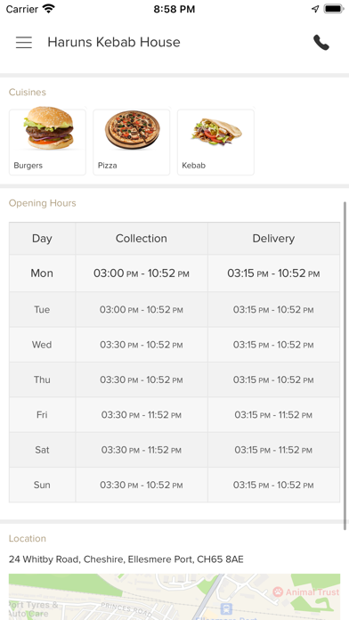 Haruns Kebab House Screenshot