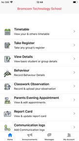 Bromcom Teacher App screenshot