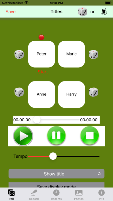 Chord dice Screenshot