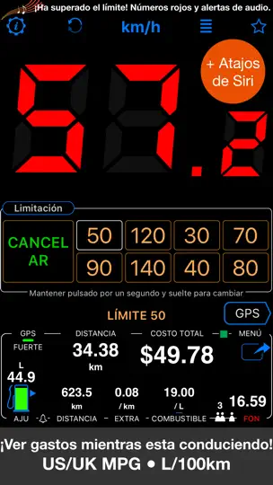 Captura de pantalla de Velocímetro 55 Pro. Kit GPS. en iPhone 2