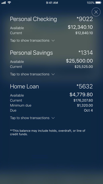 Fulton Bank Mobile Banking Screenshot