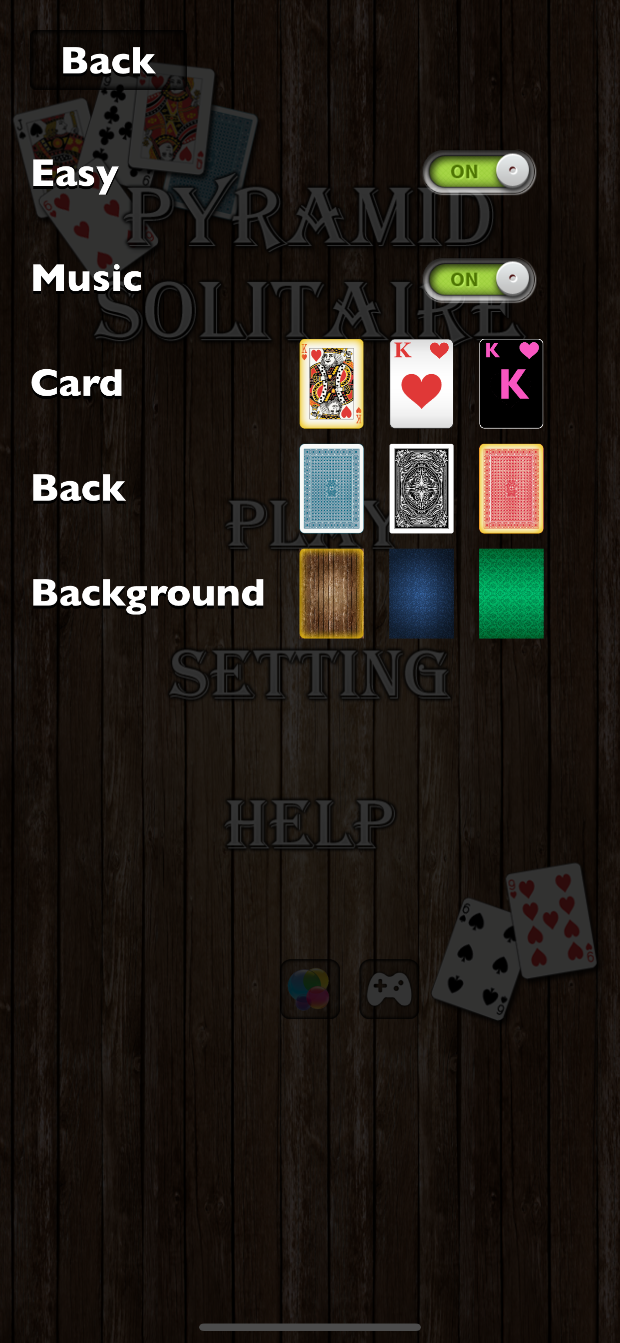 Pyramid-Solitaire Go