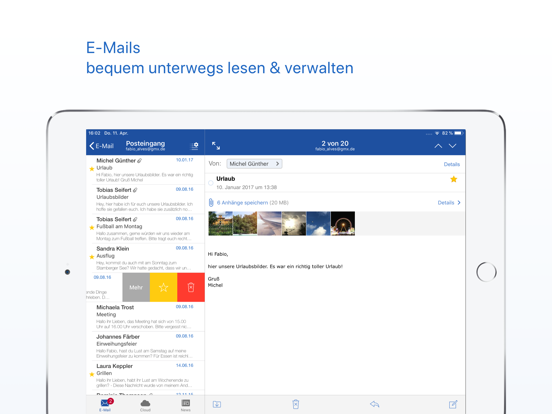 GMX - Mail, Cloud & News App Store preview screenshot 6