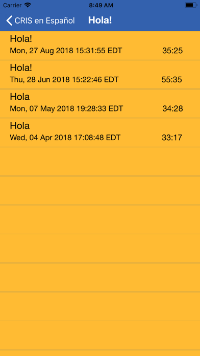 CRIS Radio Screenshot