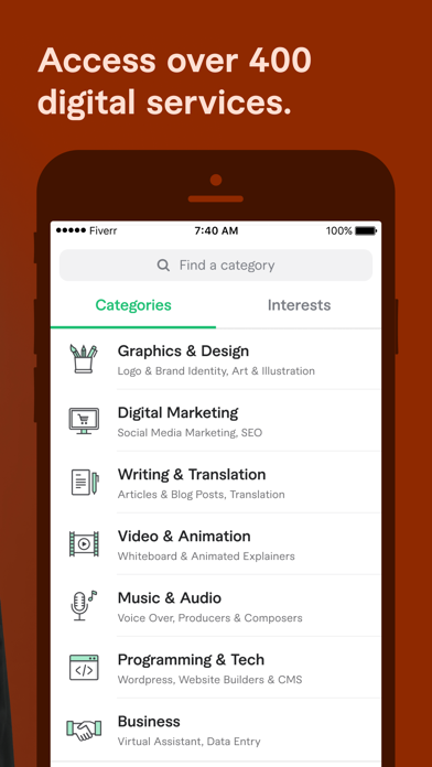Fiverr - Freelance Services Screenshot