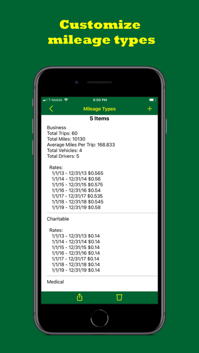 Track My Mileage Unlimited Screenshot